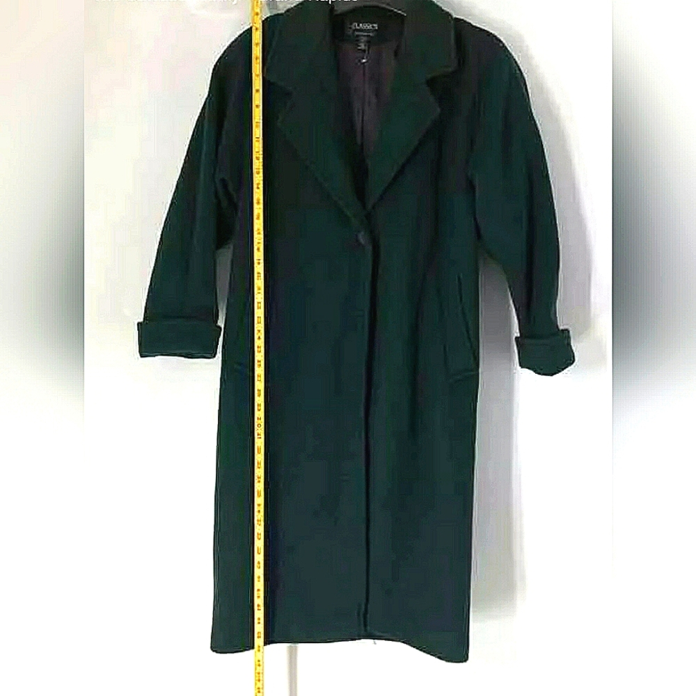 Classics S. Rothchild & Co.Designer Green Wool Peacoat Overcoat Girl Kids 4
